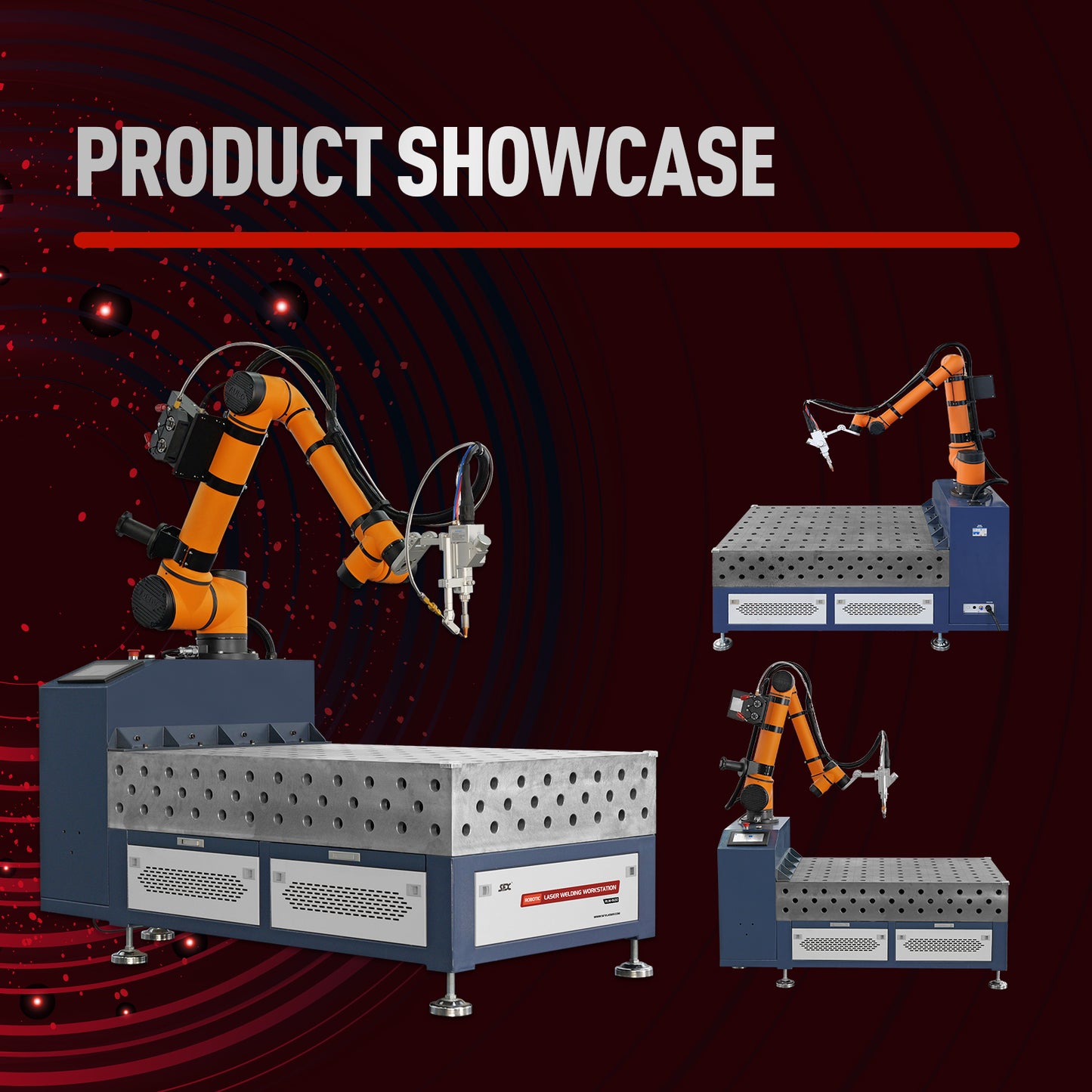 1500W/2000W/3000W Robotic Laser Welding Workstation Six-Axis Robotic Automatic Welding Machine