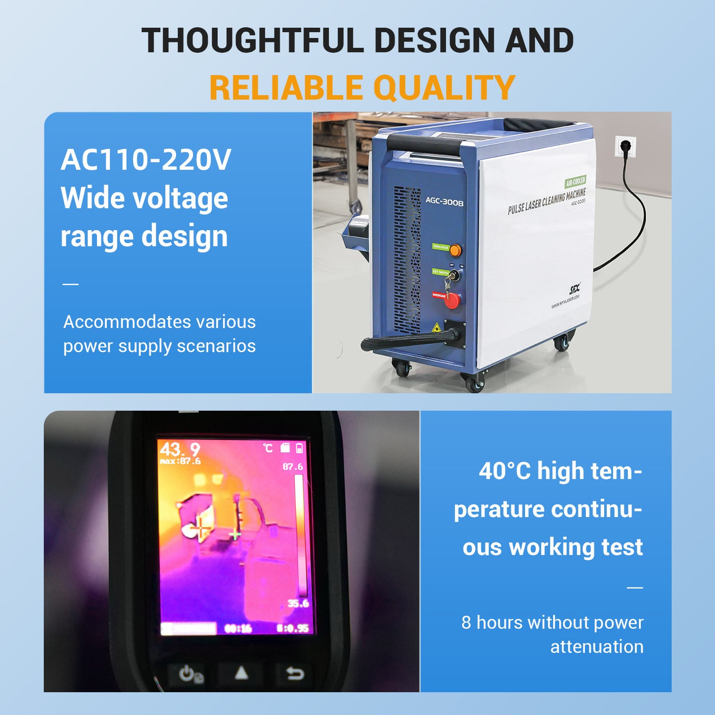 SFX 300W 500W Intelligent Interconnection Portable Air-cooled Pulse Laser Cleaning Machine Metal Wood Rust Paint Oil Oxide Layer Remover