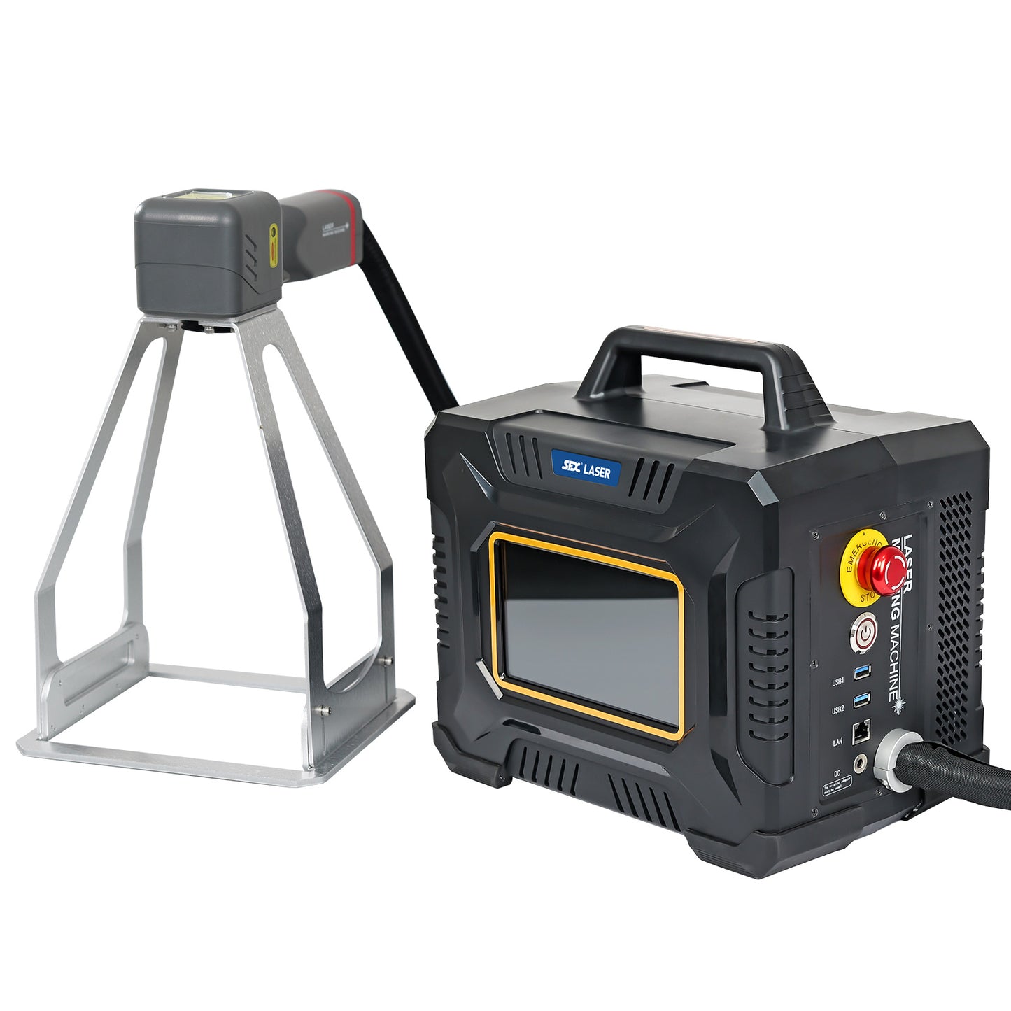 SFX 60W Portable Handheld Laser Marking Machine Metal Laser Engraver Maker Machine