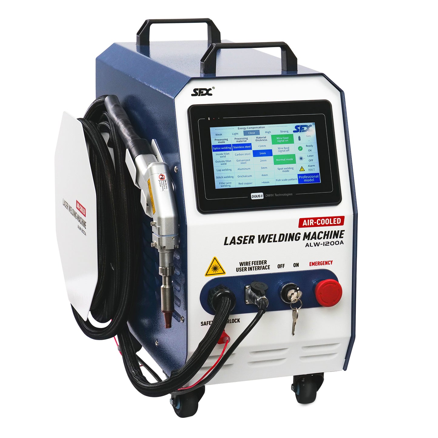 SFX 1200W Handheld Laser Welding Machine Portable 2 in 1 Laser Welder&Cleaner Wire Feeder Included
