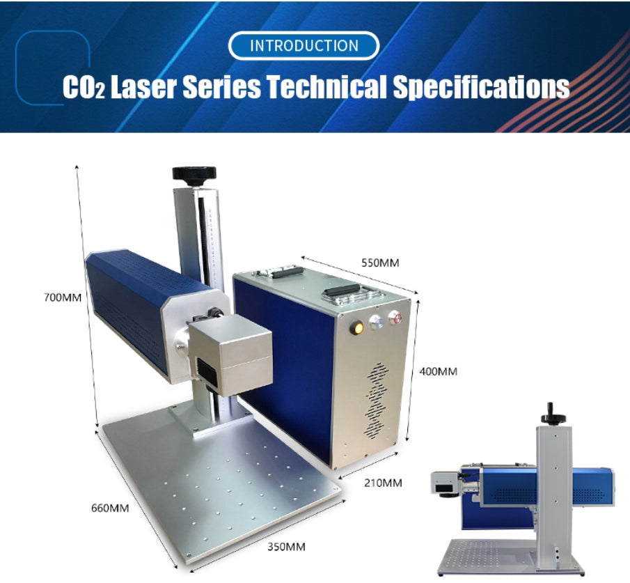 Split CO2 Laser Marking Machine Laser Engraving Machine