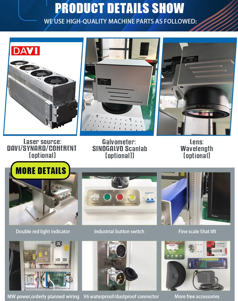 Split CO2 Laser Marking Machine Laser Engraving Machine