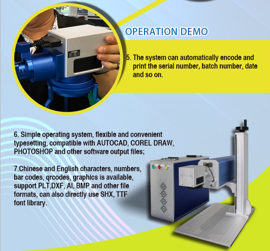 Split CO2 Laser Marking Machine Laser Engraving Machine