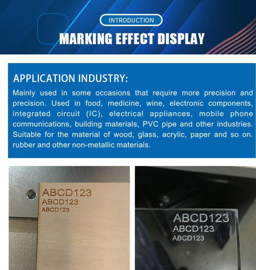 Split CO2 Laser Marking Machine Laser Engraving Machine