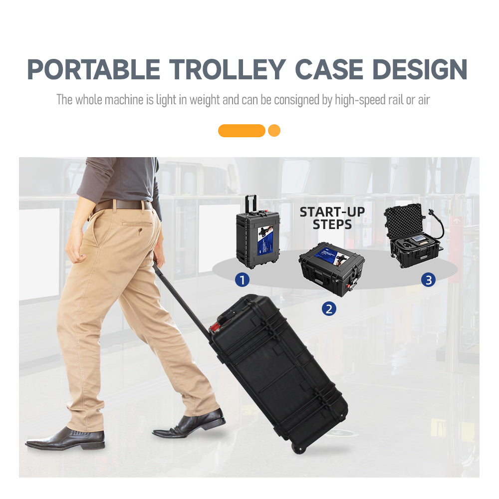 SFX 300W Portable Handheld Pulse Laser Cleaning Machine Metal Rust Oxide Painting Graffiti Oil Remover