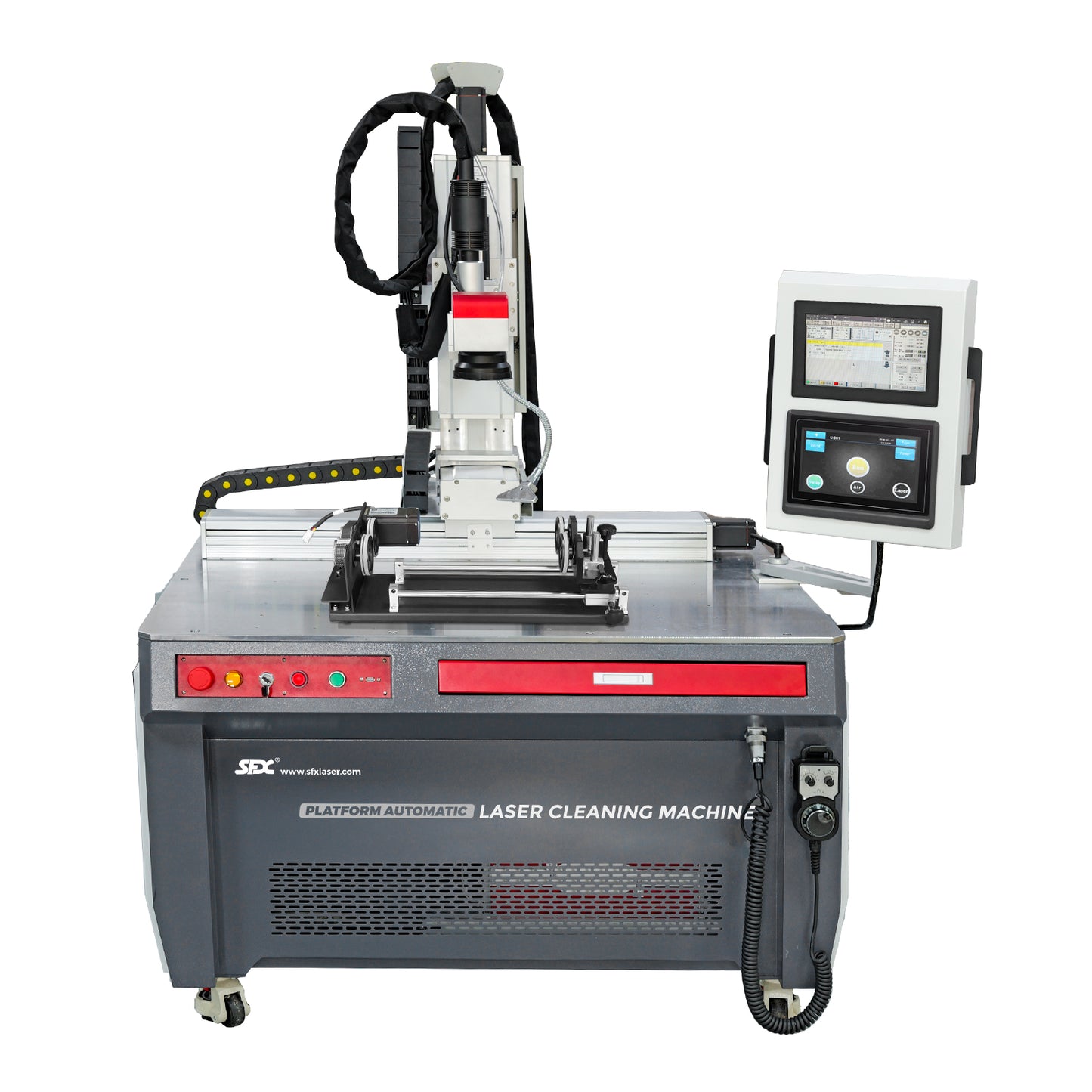 SFX Pulsed Platform Laser Automatic Cleaning Machine Laser Rust Oil Paint Plating Remover 300W 500W