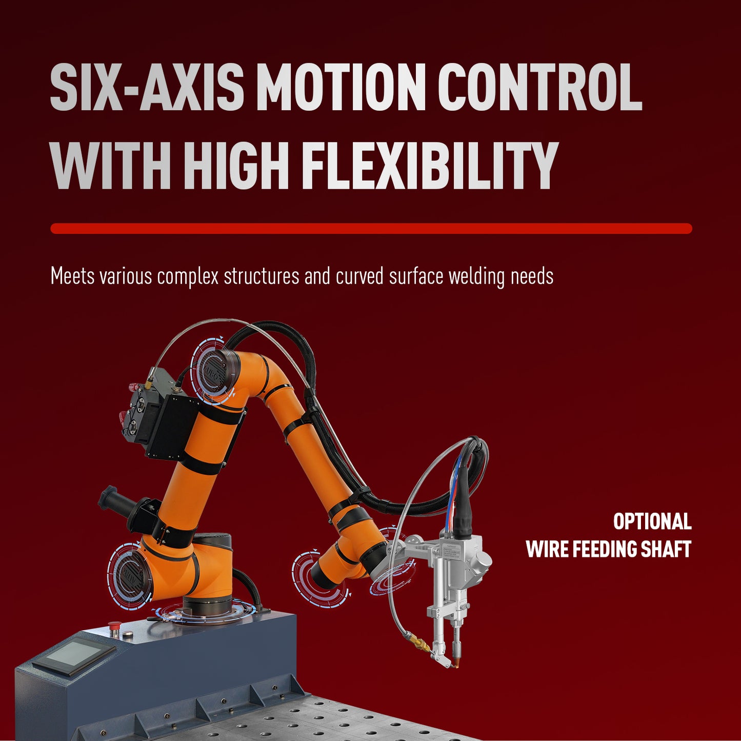 1500W/2000W/3000W Robotic Laser Welding Workstation Six-Axis Robotic Automatic Welding Machine