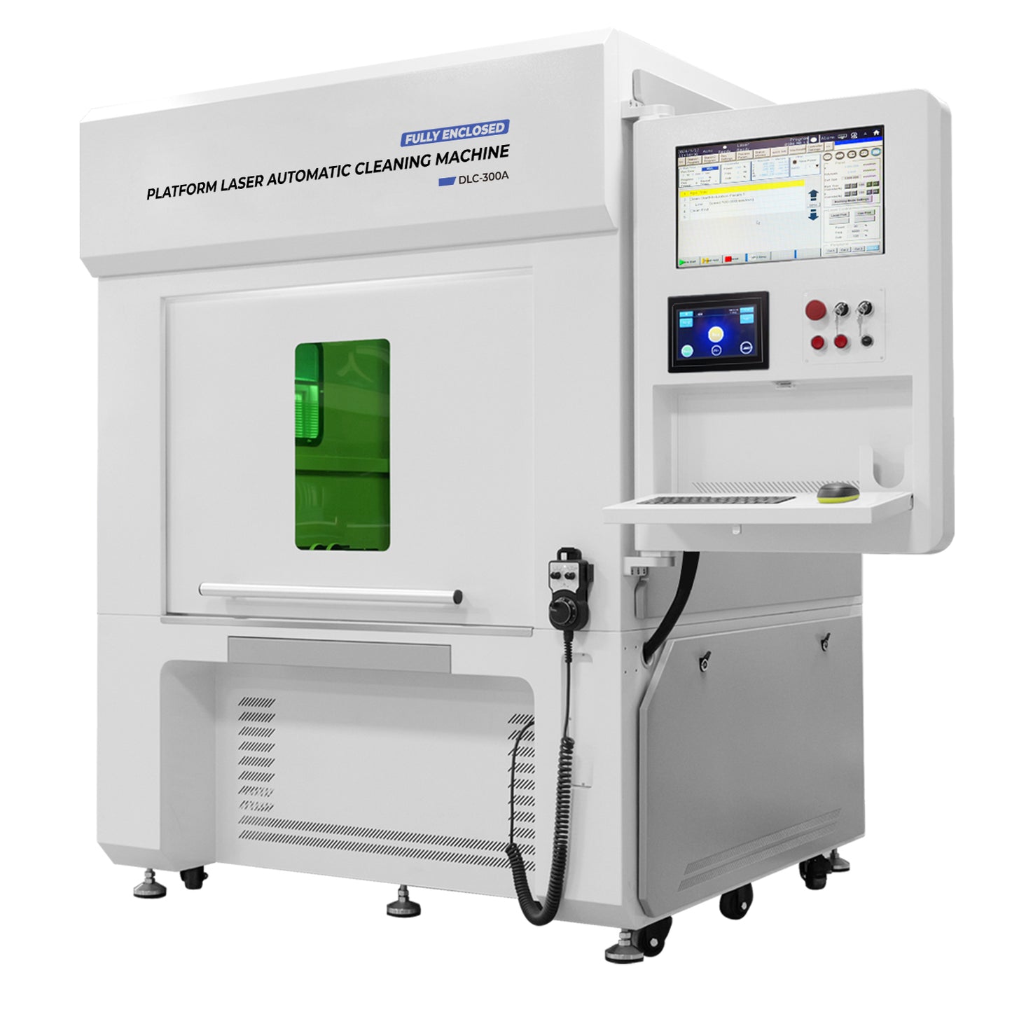SFX Fully Enclosed Platform Automatic Laser Cleaning Machine, 300W/500W Automatic Online Laser Cleaner
