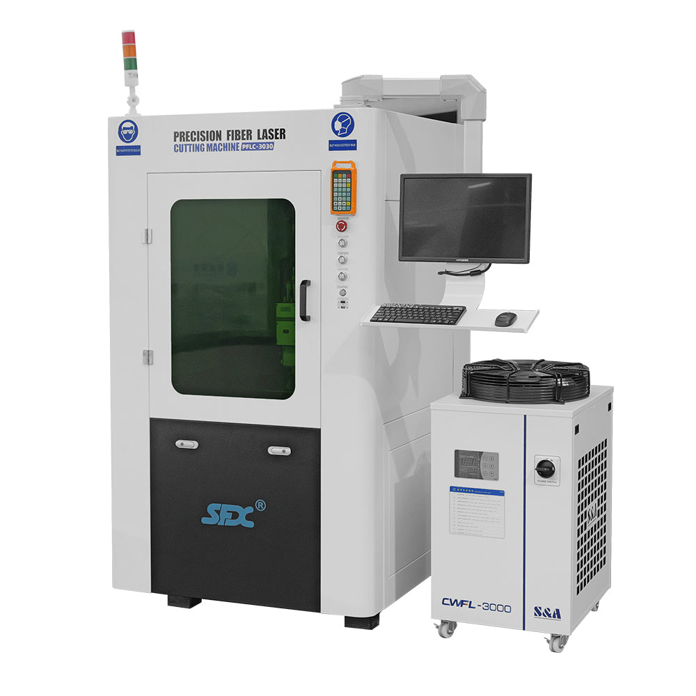 SFX 1000W/1500W Auto Focus Enclosed Fiber Laser Cutting Machine with Anti-radiation Glass Working Area 300*300mm