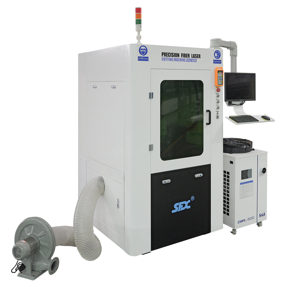 SFX 1000W/1500W Auto Focus Enclosed Fiber Laser Cutting Machine with Anti-radiation Glass Working Area 300*300mm