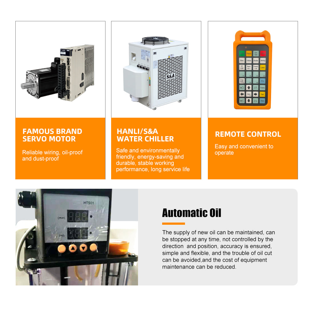 SFX 1000W/1500W Auto Focus Enclosed Fiber Laser Cutting Machine with Anti-radiation Glass Working Area 300*300mm