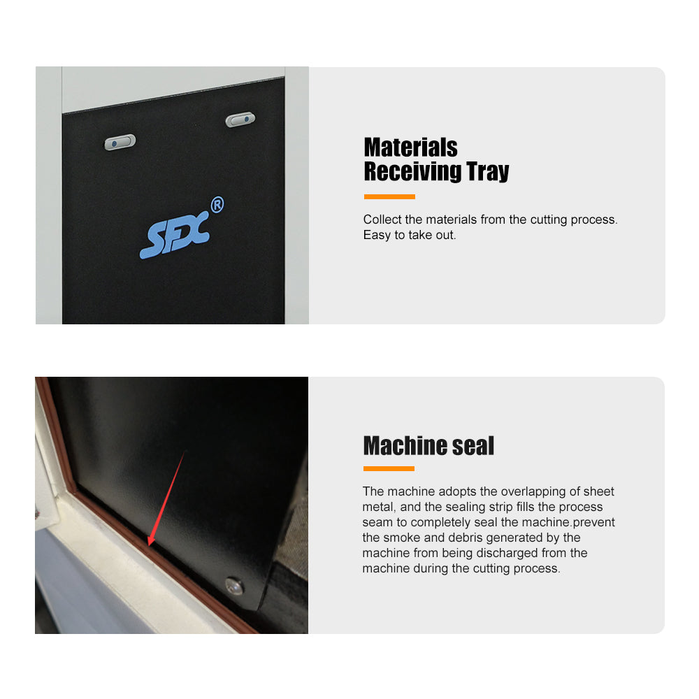 SFX 1000W/1500W Auto Focus Enclosed Fiber Laser Cutting Machine with Anti-radiation Glass Working Area 300*300mm
