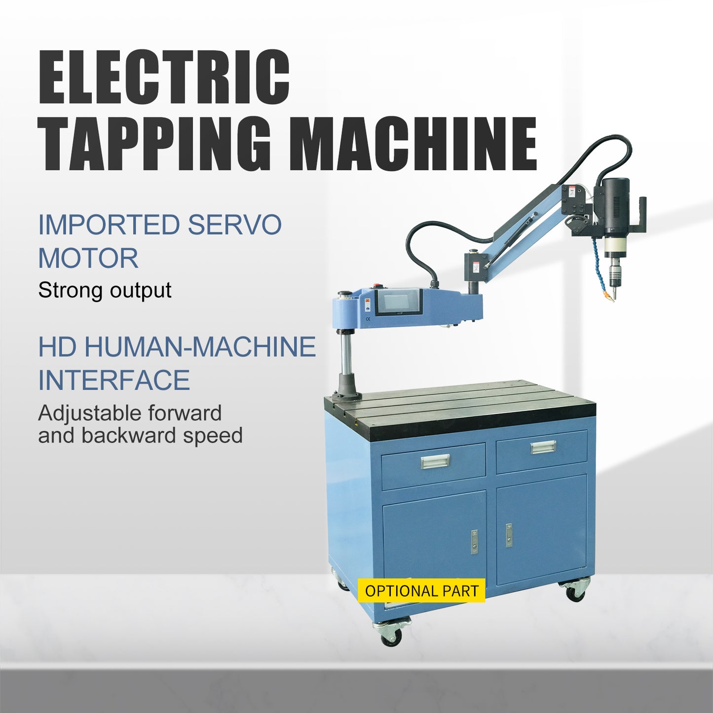 Oil Spraying Function Electric Tapping Arm Machine Universal Flexible Arm M16R M24HR M30R M36R M48R