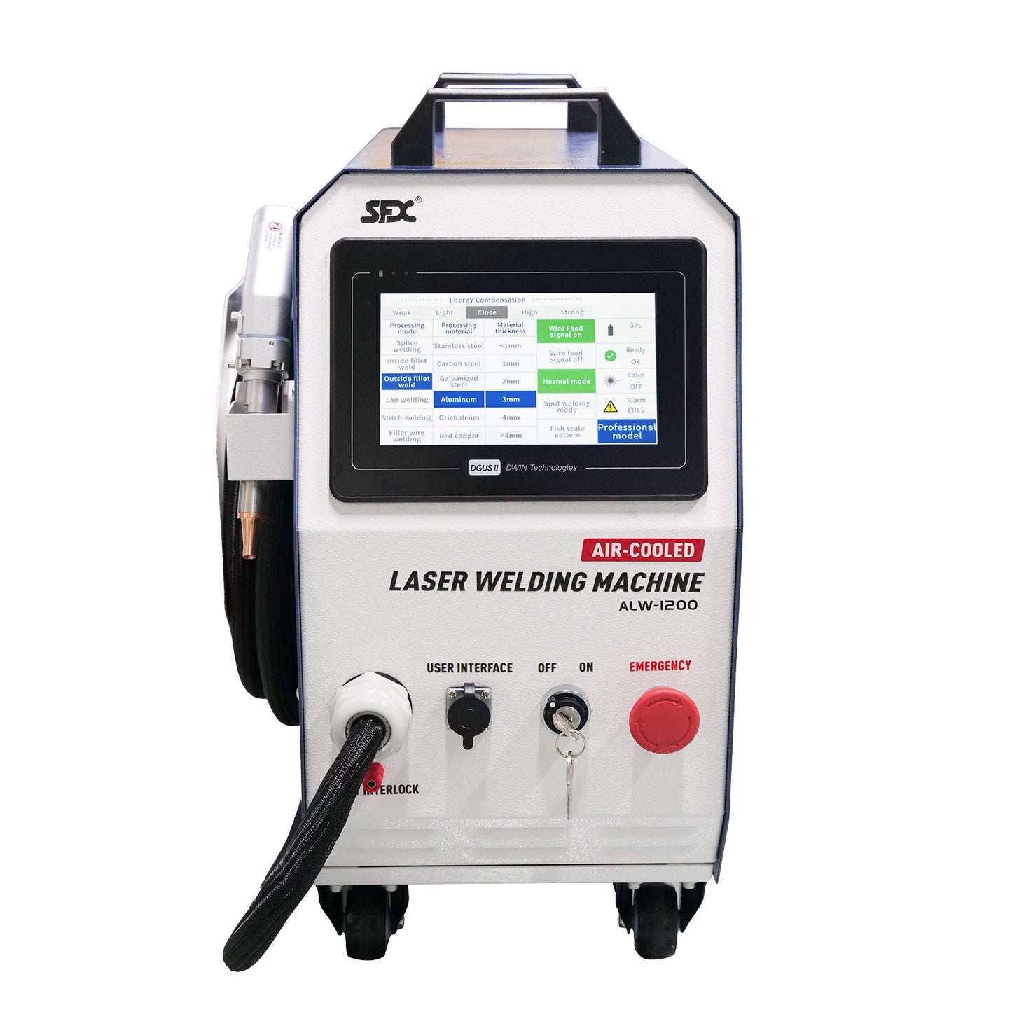 SFX 1200W Handheld Laser Welding Machine Portable 2 in 1 Laser Welder&Cleaner Wire Feeder Included