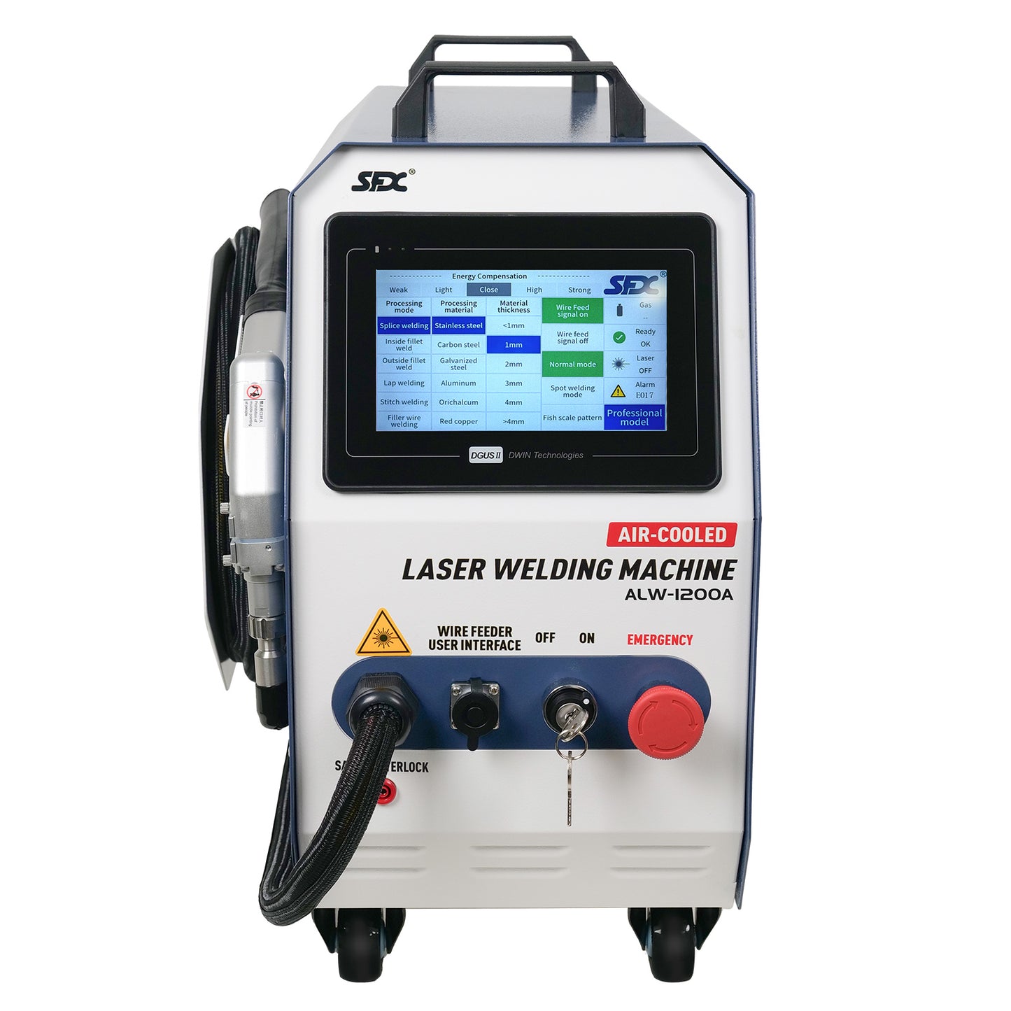 SFX 1200W Handheld Laser Welding Machine Portable 2 in 1 Laser Welder&Cleaner Wire Feeder Included