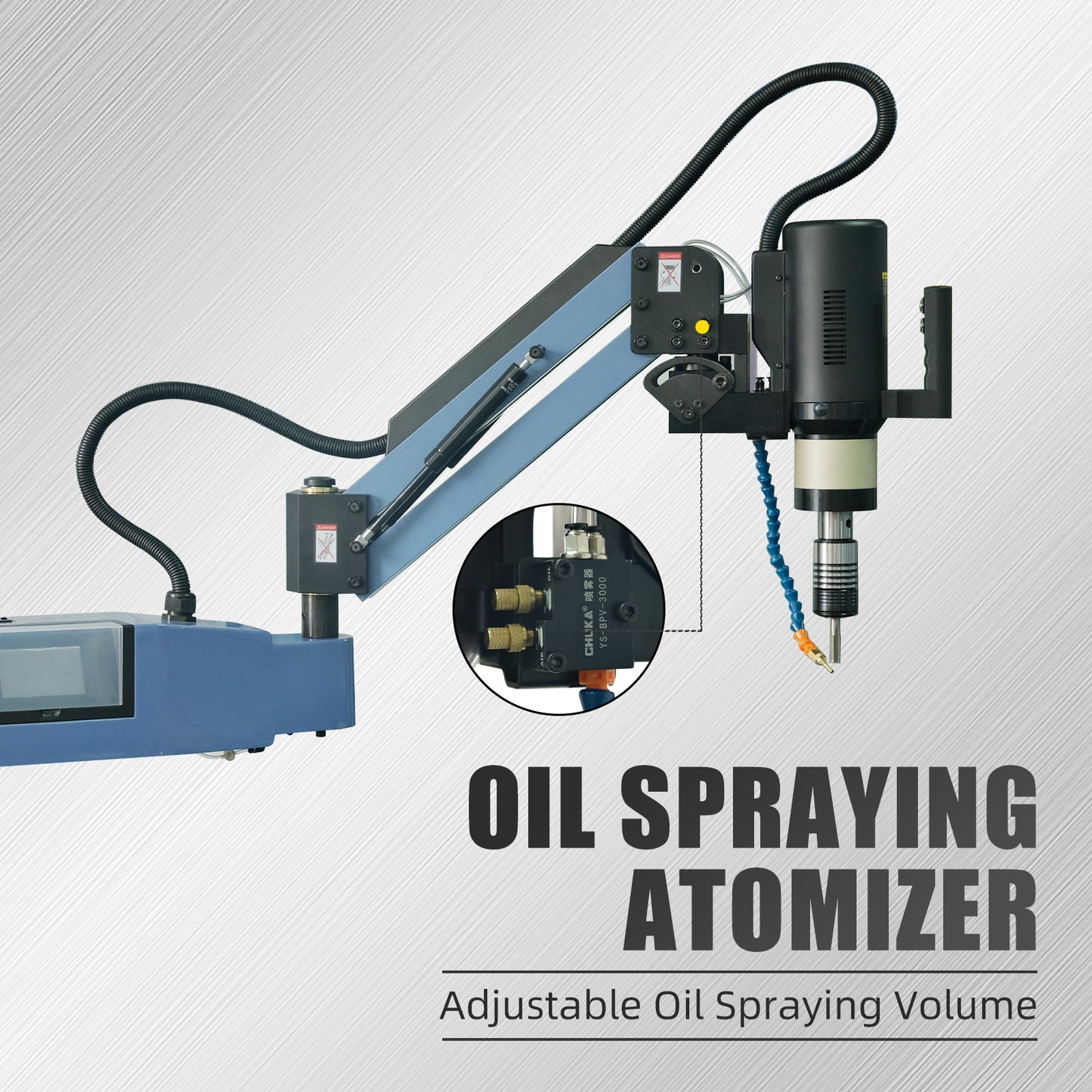 Oil Spraying Function Electric Tapping Arm Machine Universal Flexible Arm M16R M24HR M30R M36R M48R
