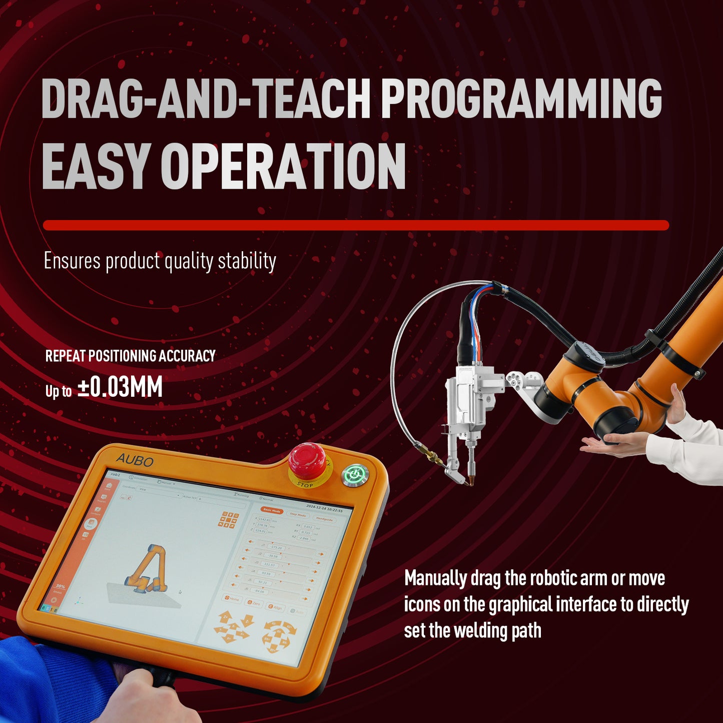 1500W/2000W/3000W Robotic Laser Welding Workstation Six-Axis Robotic Automatic Welding Machine