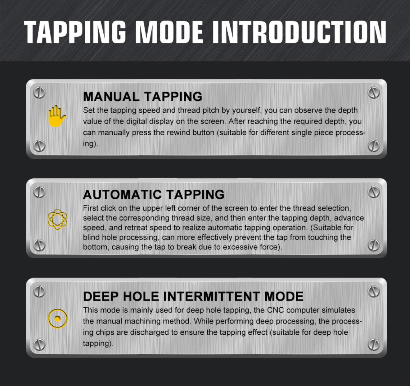 Oil Spraying Function Electric Tapping Arm Machine Universal Flexible Arm M16R M24HR M30R M36R M48R