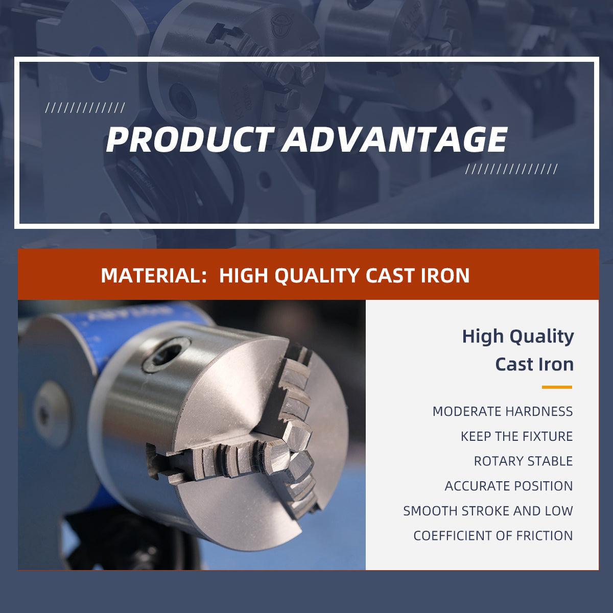 SFX Three-Jaw Rotary Chuck Rotary Axis for Fiber Laser Marking Machine D80 D100 D125