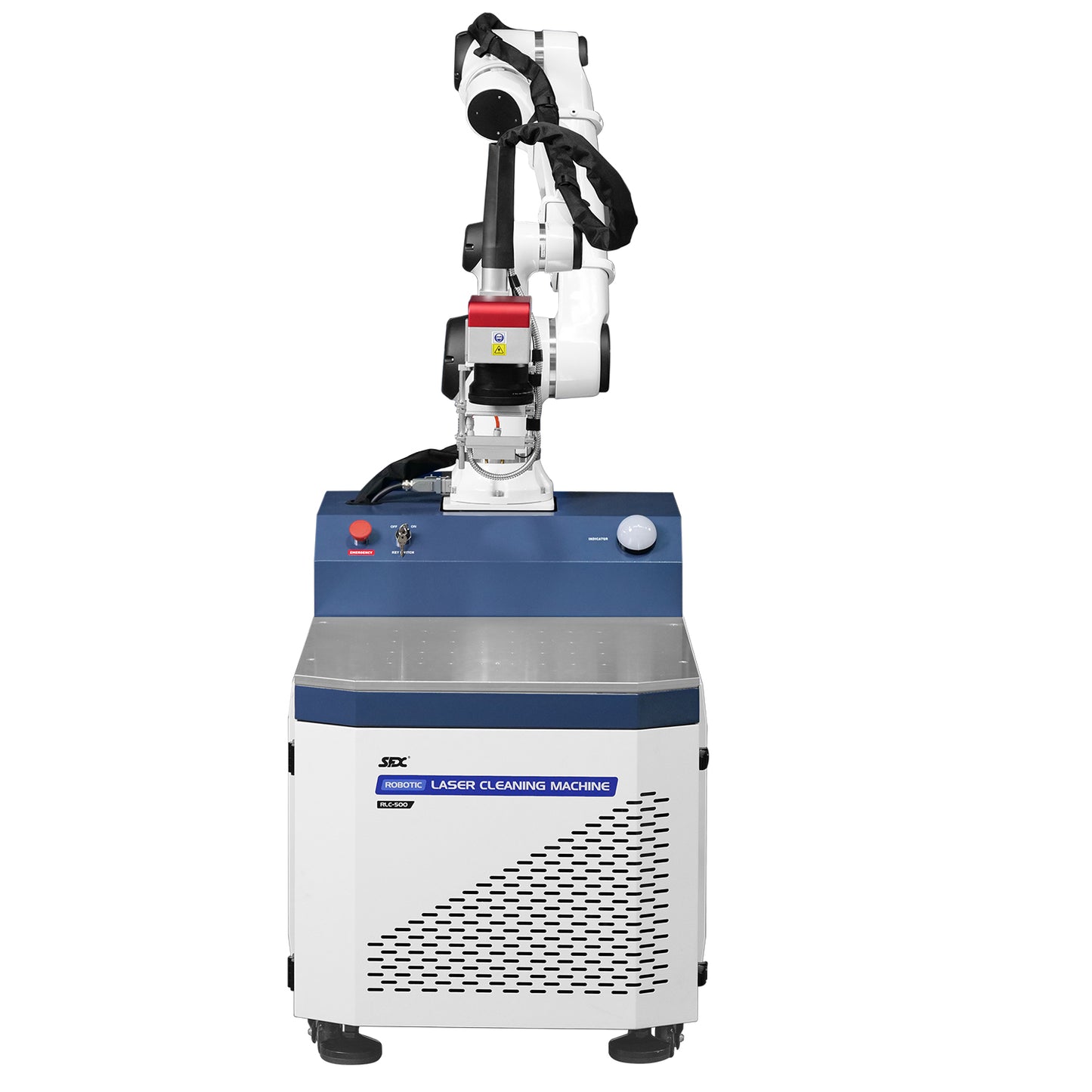 SFX 6-Axis Pulsed Robotic Laser Cleaning Machine Automatic Rust Oil Paint Coating Remover 500W