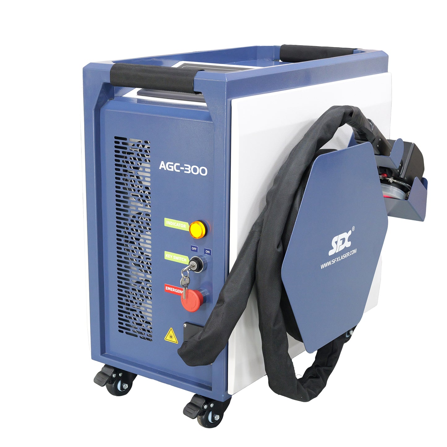SFX 300W 500W Portable Air-cooled Pulse Laser Cleaning Machine Metal Rust Paint Oil Oxide Layer Remover