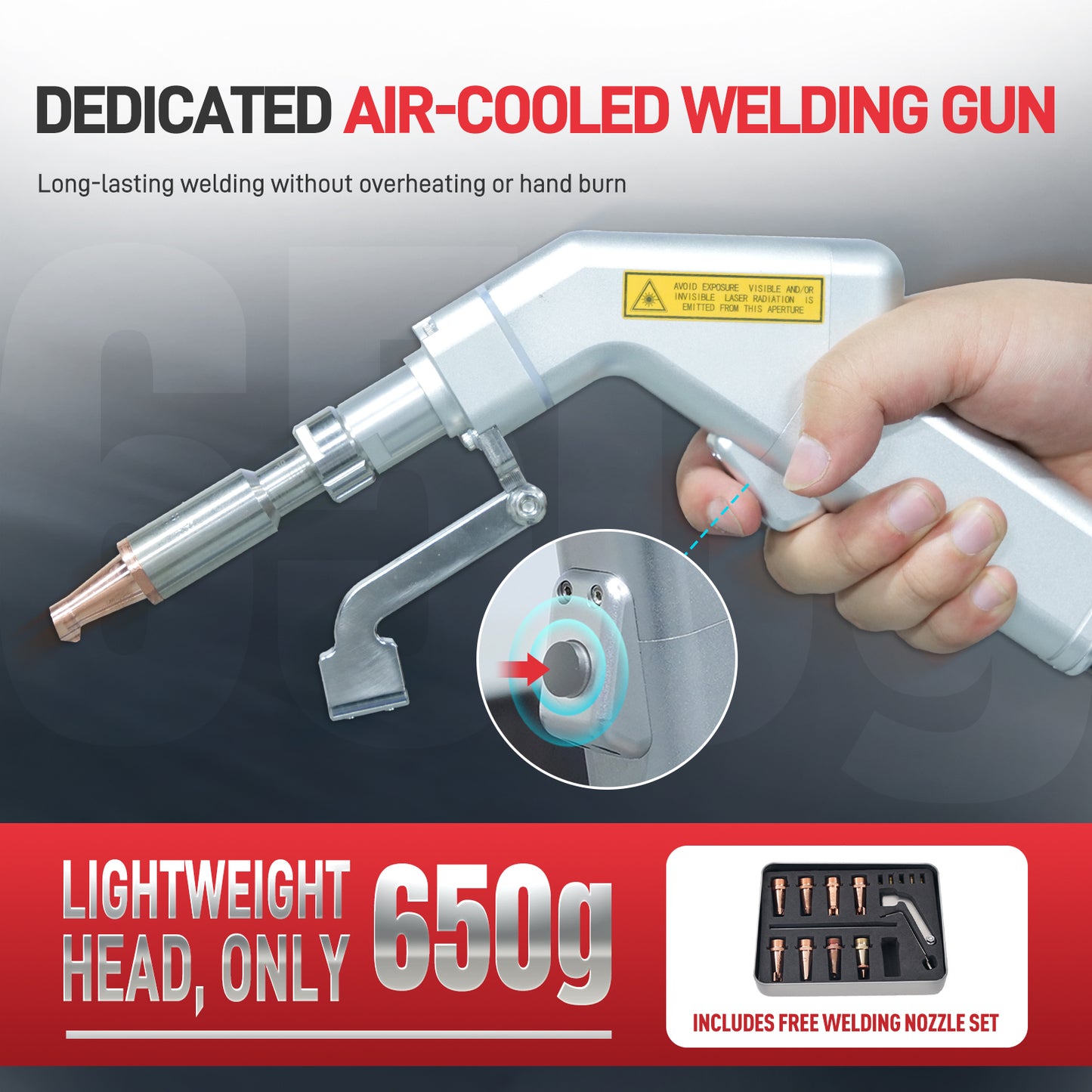 SFX 1400W Handheld Laser Welding Machine Built-in Wire Feeder Self-generated Shielding Gas
