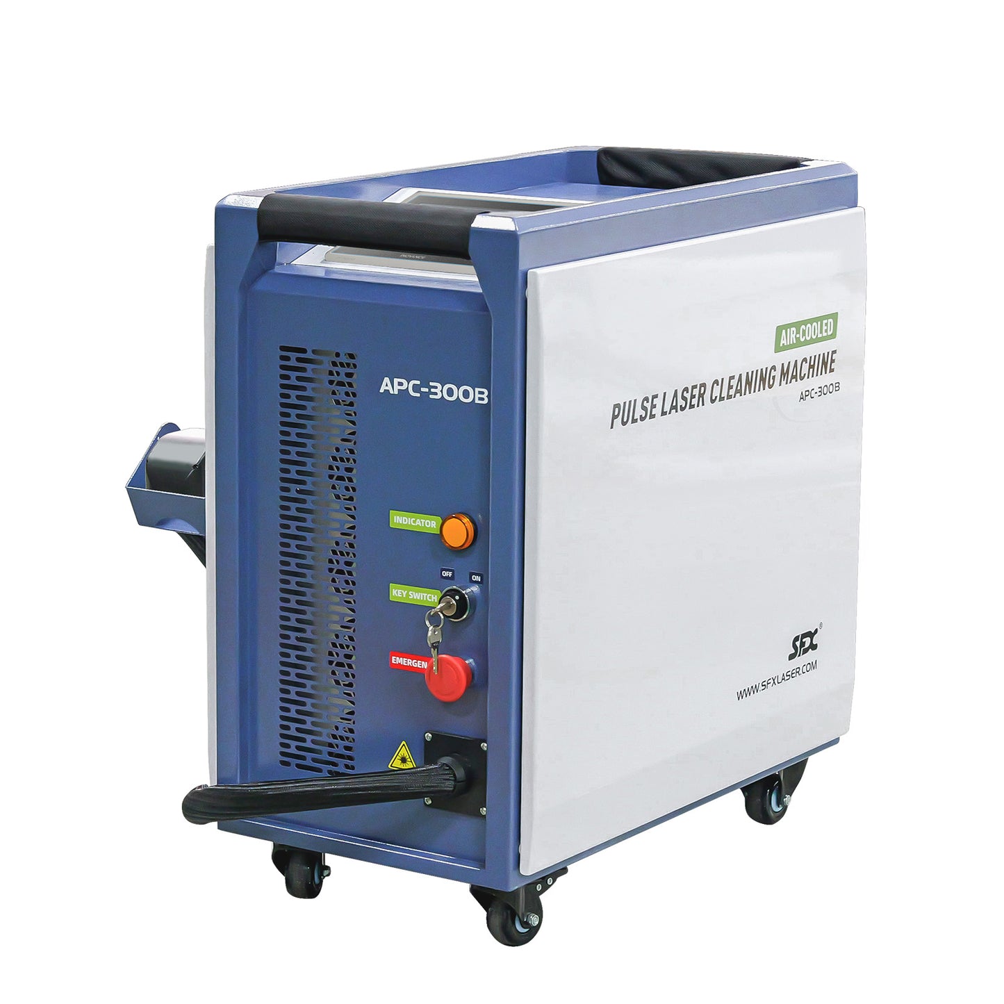 200W/300W Intelligent Interconnection Air-cooled Pulsed Laser Cleaning Machine Specialized Wood Cleaning Wood Paint Remover