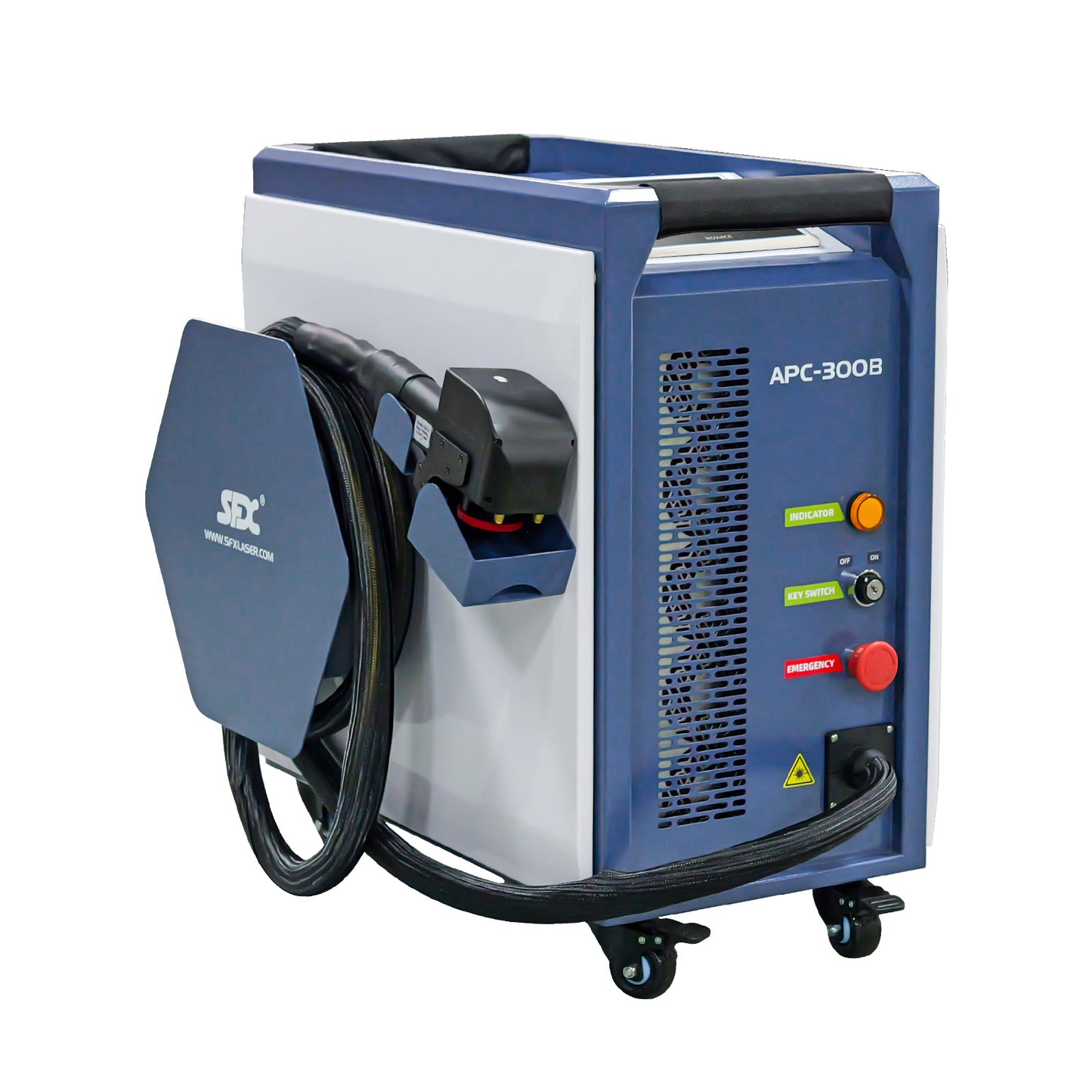 200W/300W Intelligent Interconnection Air-cooled Pulsed Laser Cleaning Machine Specialized Wood Cleaning Wood Paint Remover