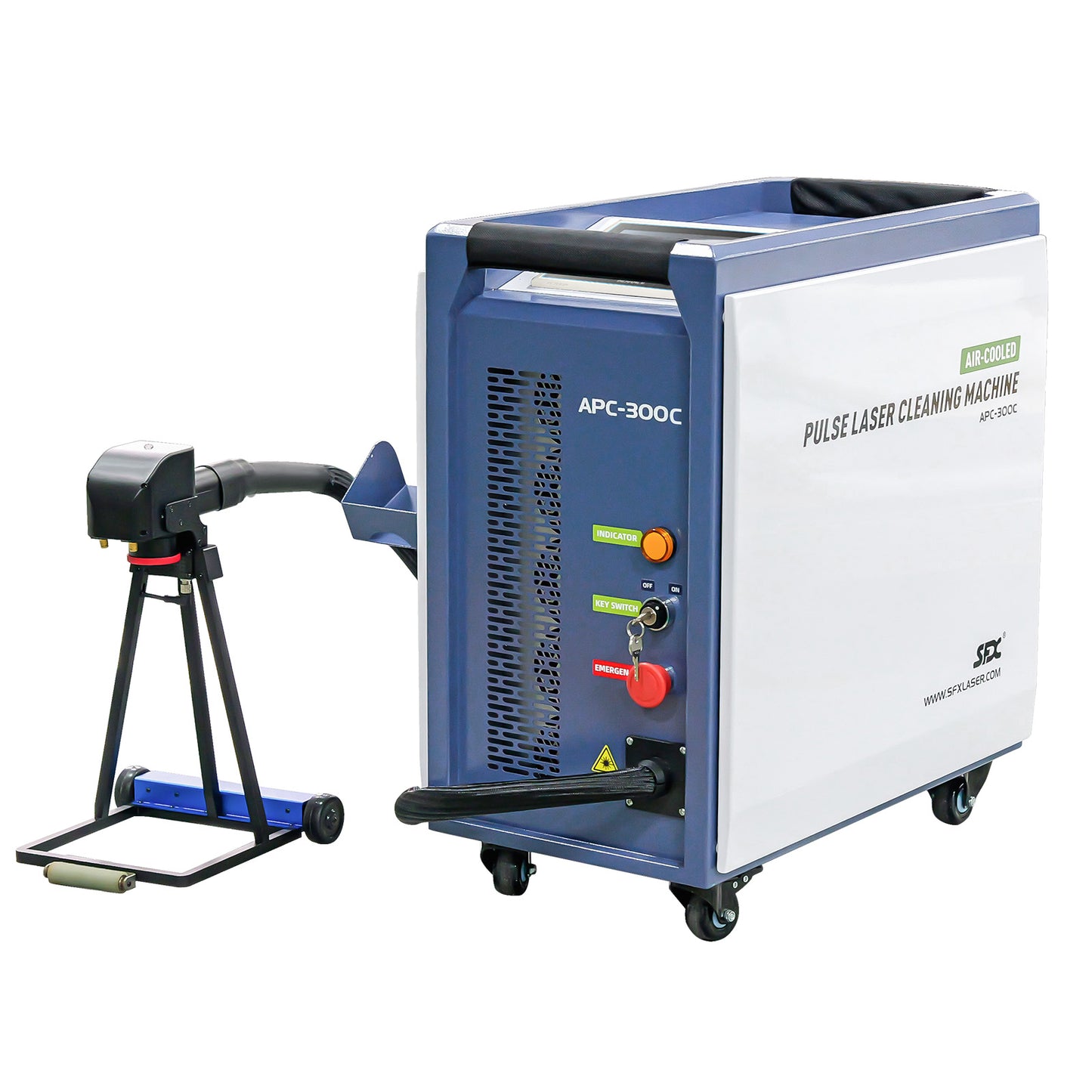 200W/300W Intelligent Interconnection Air-cooled Pulsed Laser Cleaning Machine Specialized Wood Cleaning Wood Paint Remover