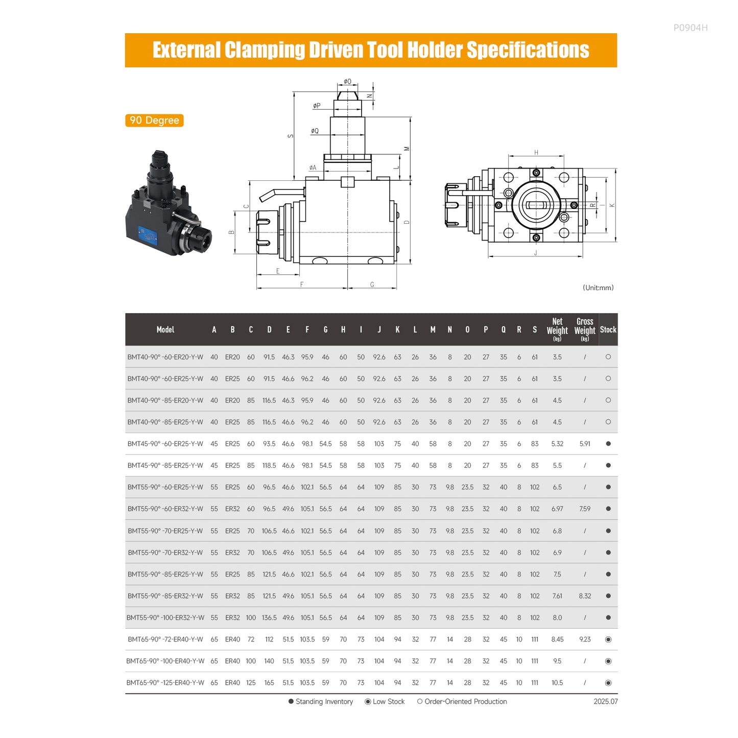SFX BMT Driven Tool Holder BMT45 BMT55 BMT65 Axial and Radial Live Tool Holders