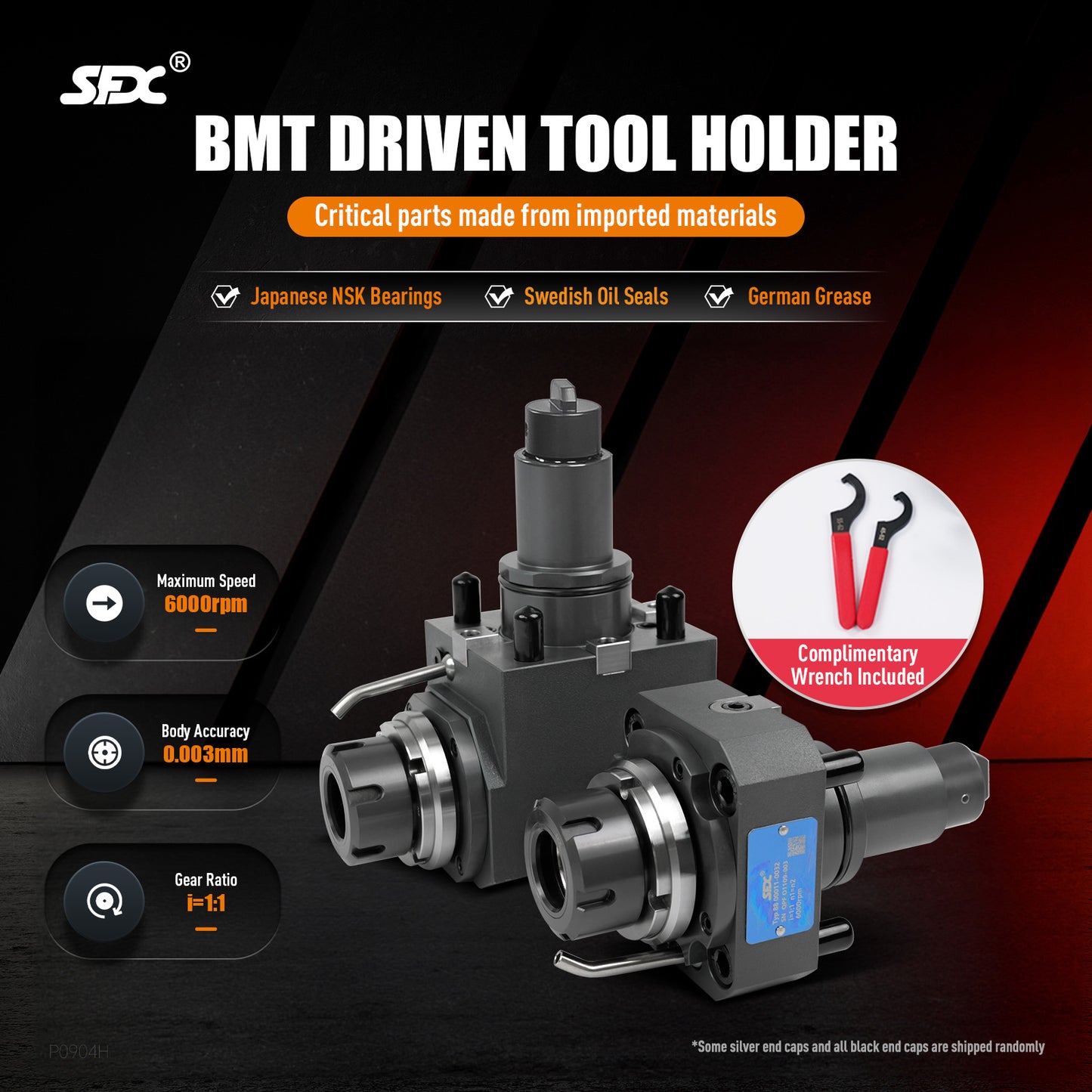 SFX BMT Driven Tool Holder BMT45 BMT55 BMT65 Axial and Radial Live Tool Holders