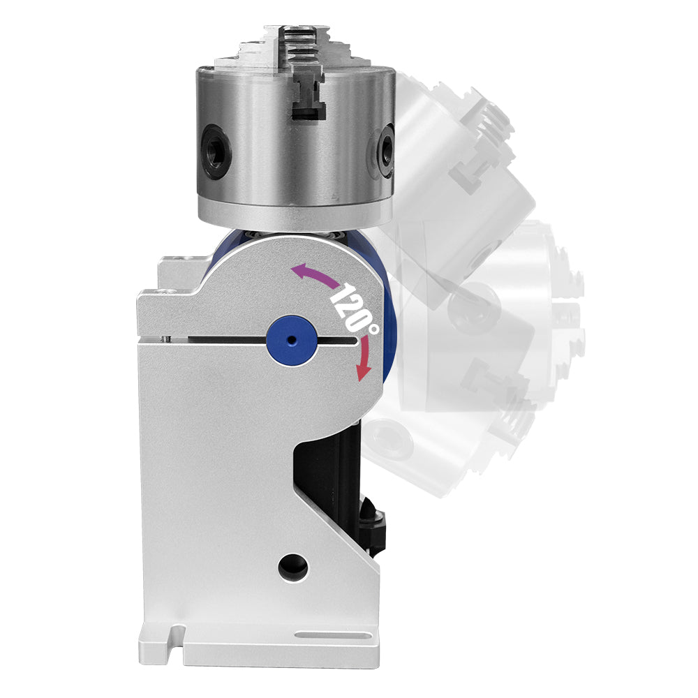 SFX Three-Jaw Rotary Chuck Rotary Axis for Fiber Laser Marking Machine D80 D100 D125