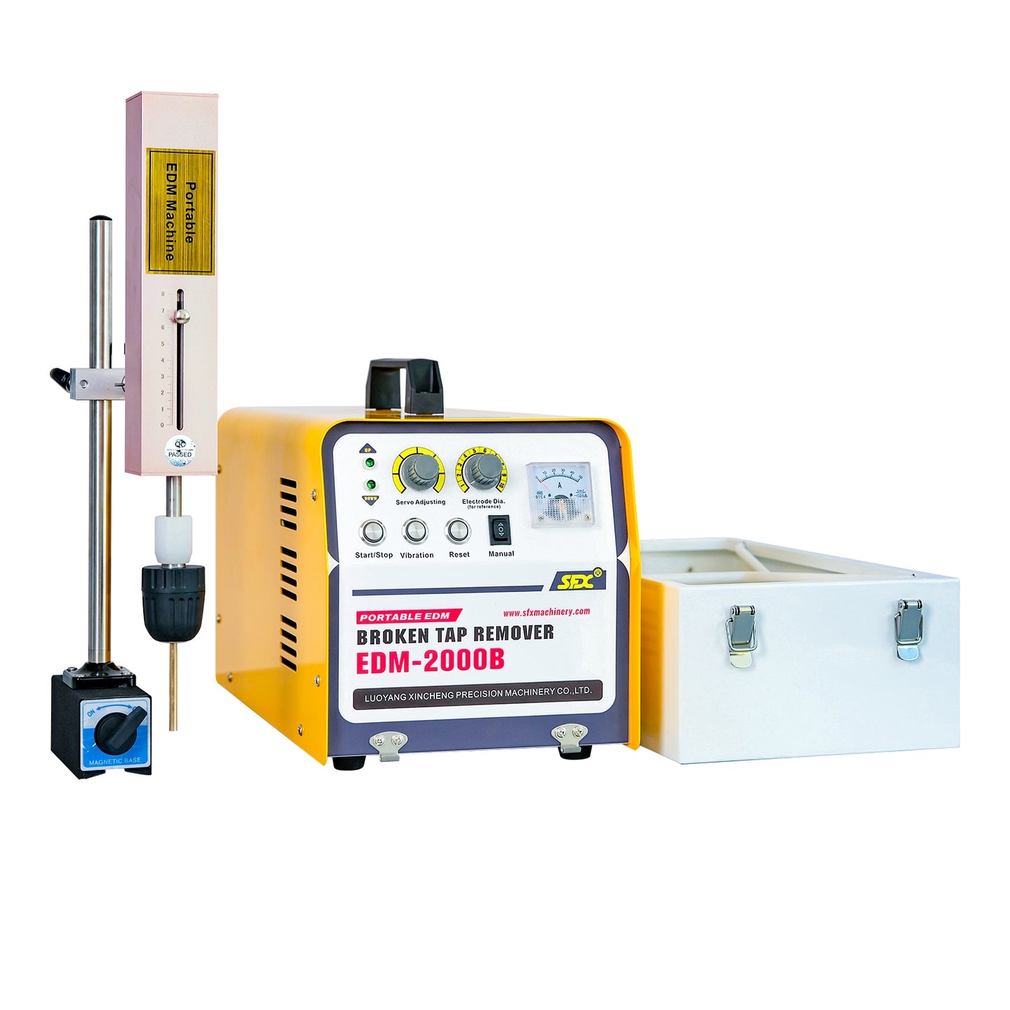 EDM-2000B Portable EDM Broken Tap Remover EDM Spark Erosion Machine Tap Burner Depth Setting Auto Return,US Stock 2000W 110V