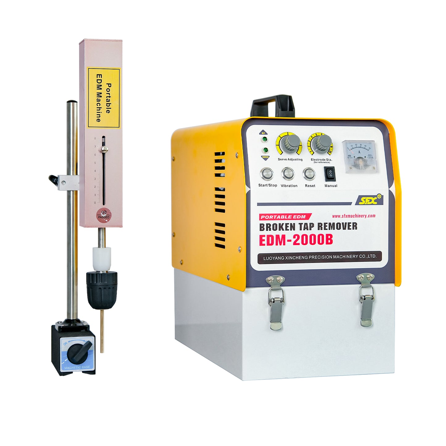 EDM-2000B Portable EDM Broken Tap Remover EDM Spark Erosion Machine Tap Burner Depth Setting Auto Return,US Stock 2000W 110V