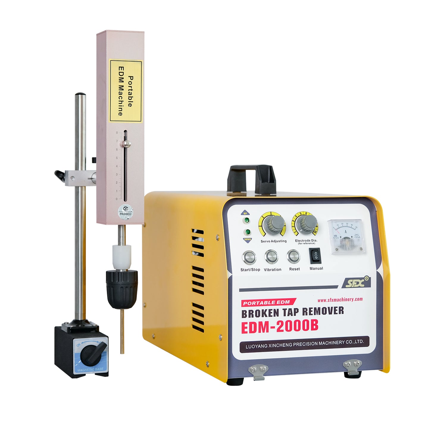 EDM-2000B Portable EDM Broken Tap Remover EDM Spark Erosion Machine Tap Burner Depth Setting Auto Return,US Stock 2000W 110V