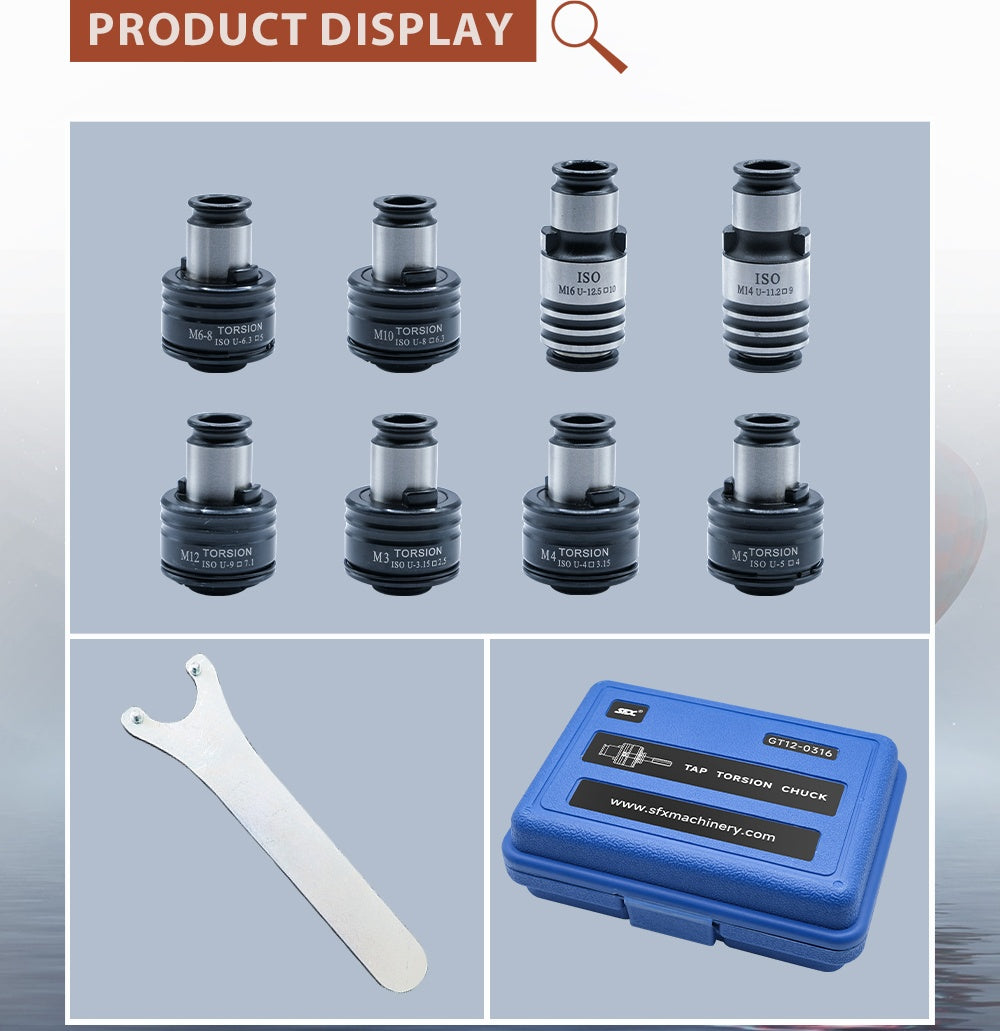 GT12 ISO Tapping Collects for M16R Electric Tapping Arm Machine