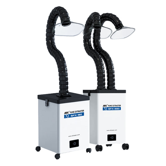 SFX Fume Extractor with 3 Stage Filters Strong Suction Smoke Purifiers 80W/135W