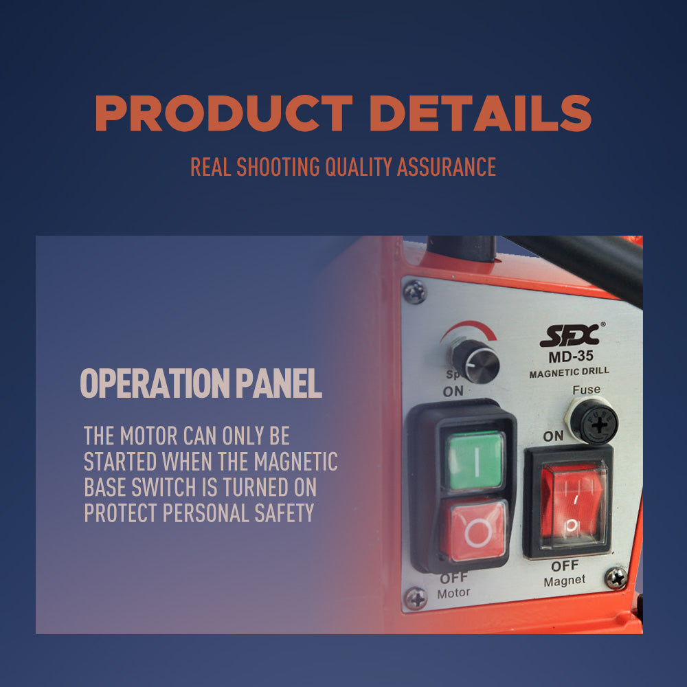 SFX 1100W Portable Magnetic Drill Machine Electric Precision Drilling Machine, 40 mm Core Depth