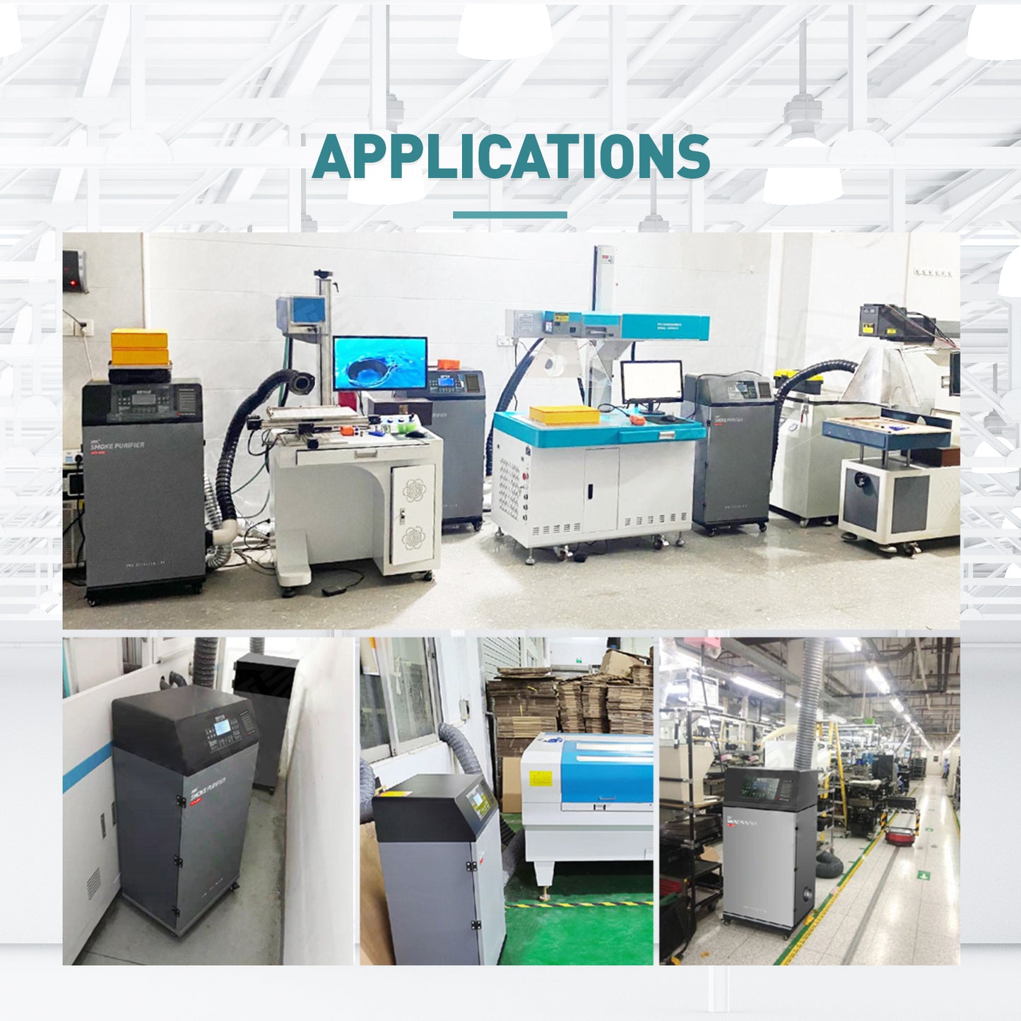 SFX-400L Smoke Purifier Fume Extractor for Laser Cleaning Machine/Laser Welder/Laser Engraver/Laser Cutting Machine