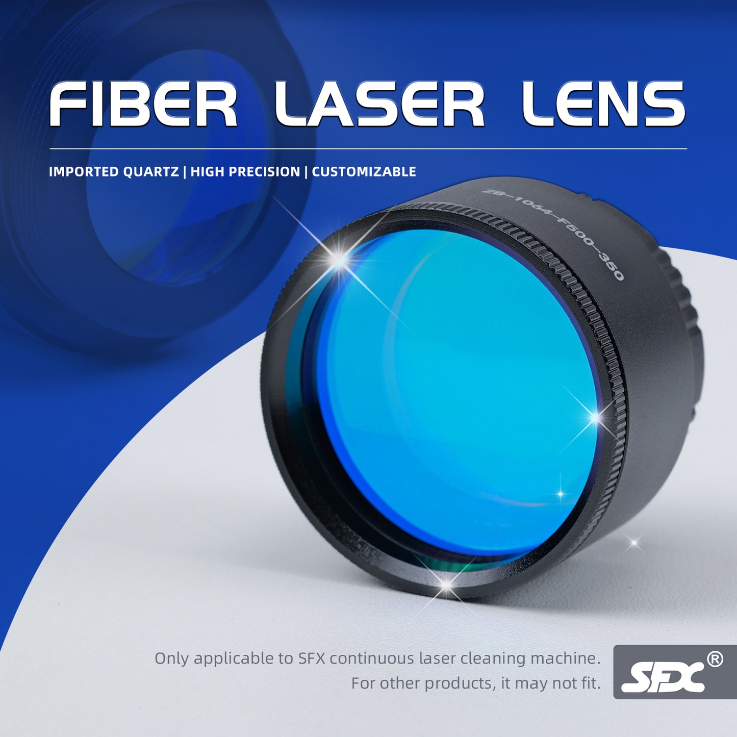High Precision Continuous Type Laser Cleaning Machine Fiber Laser Lens