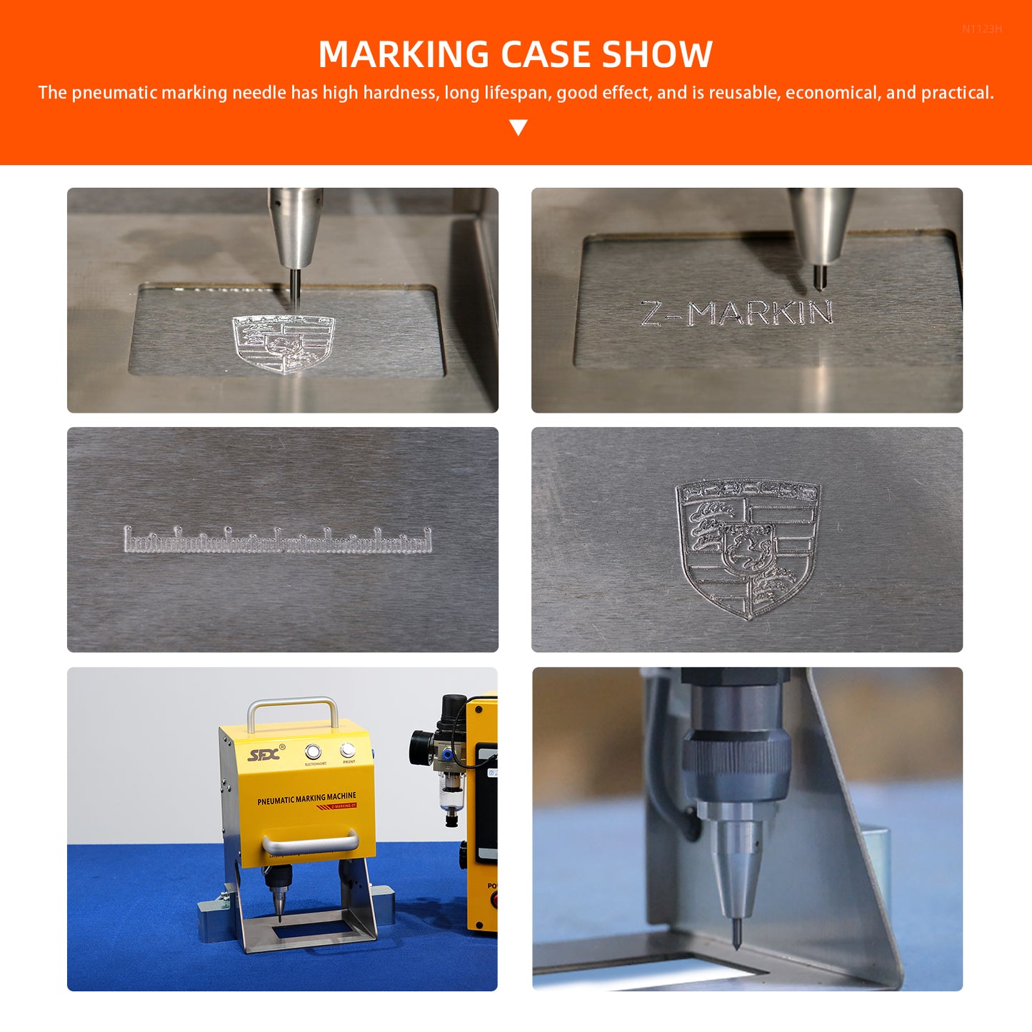 Carbide Pneumatic Marking Machine Needle For Dot Peen Marking Machine