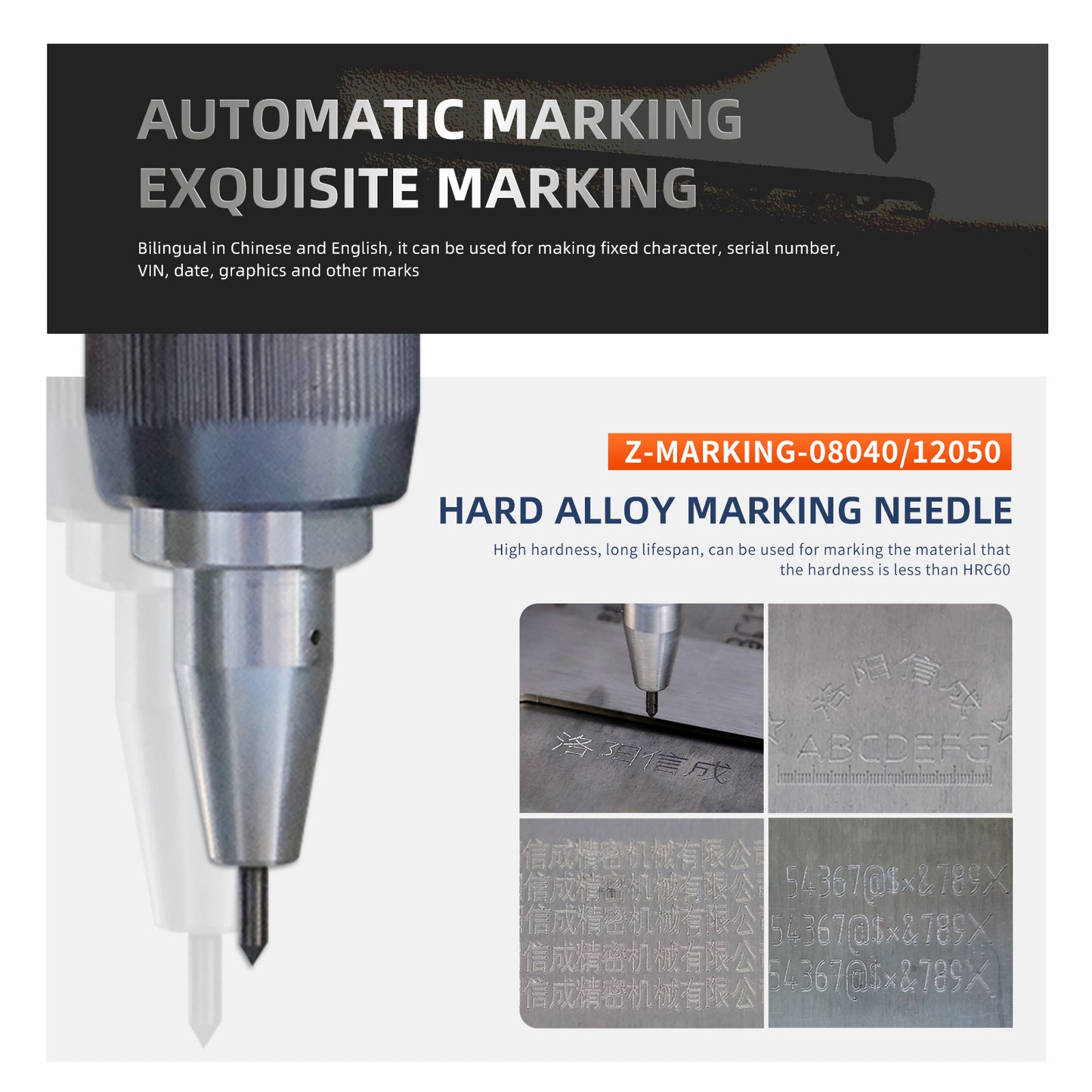 SFX Portable Pneumatic Dot Peen Marking Machine For Metal Engraving Chassis Number VIN Code Marking US Stock 95% New