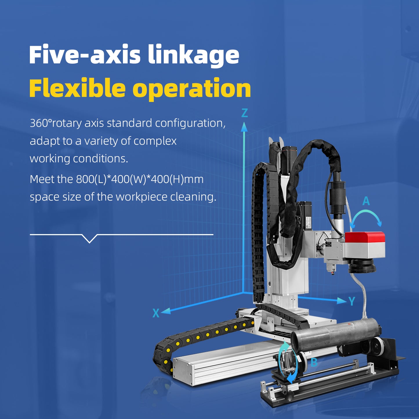 SFX Fully Enclosed Platform Automatic Laser Cleaning Machine, 300W/500W Automatic Online Laser Cleaner