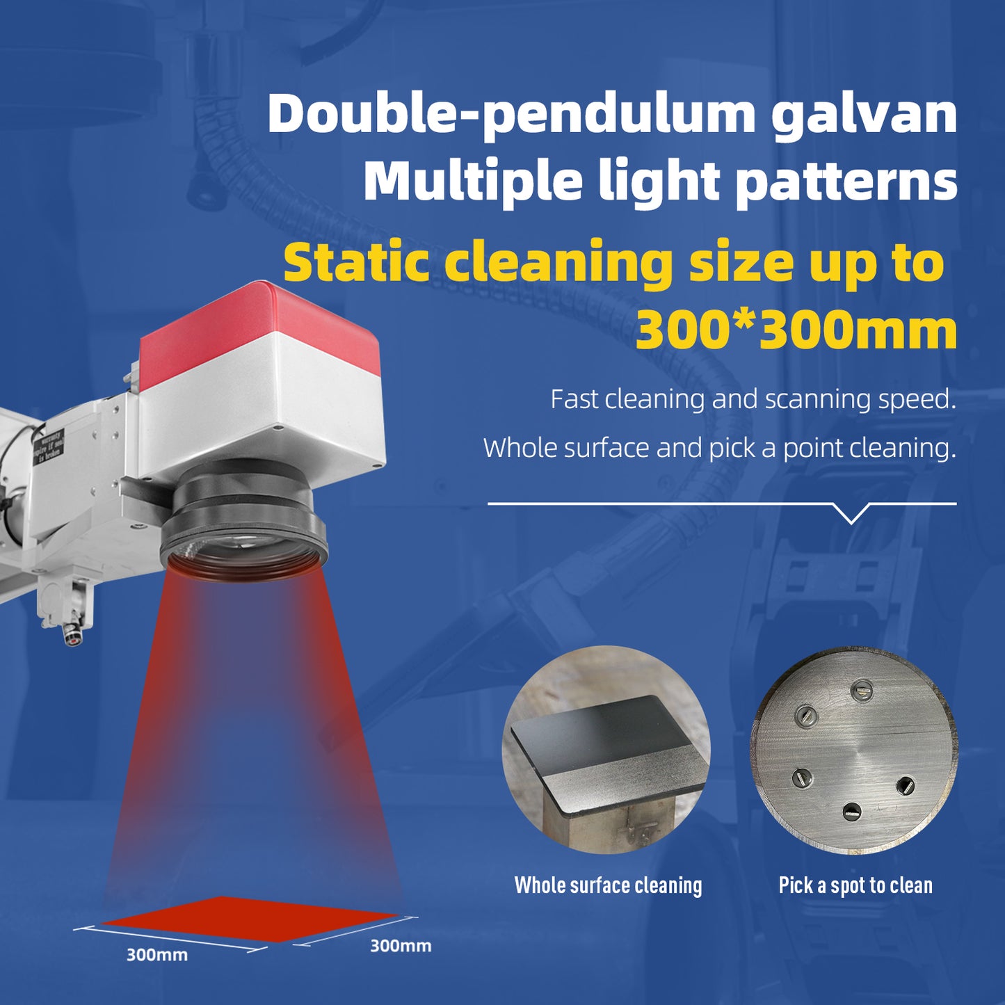 SFX Fully Enclosed Platform Automatic Laser Cleaning Machine, 300W/500W Automatic Online Laser Cleaner