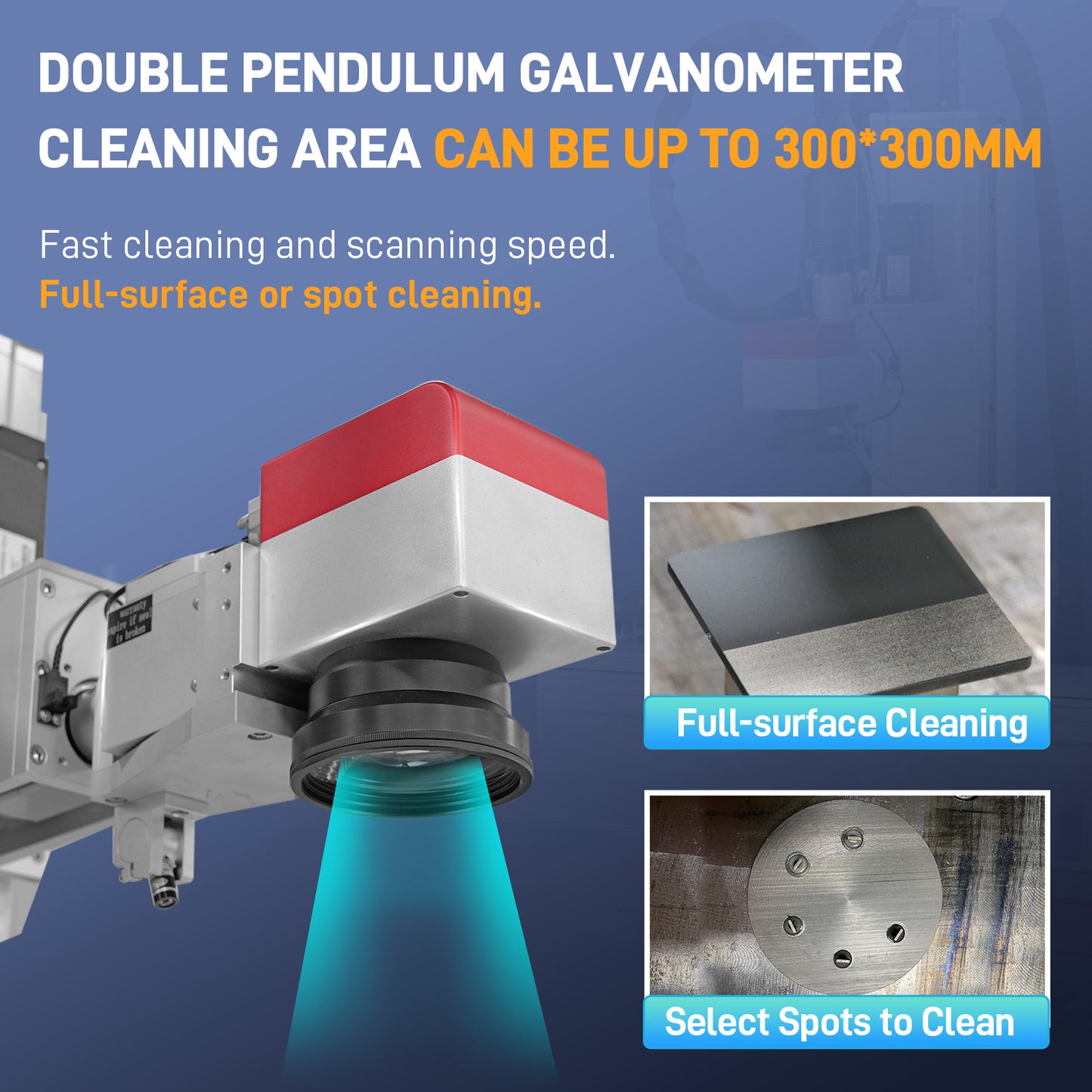 SFX Pulsed Platform Laser Automatic Cleaning Machine Laser Rust Oil Paint Plating Remover 300W 500W