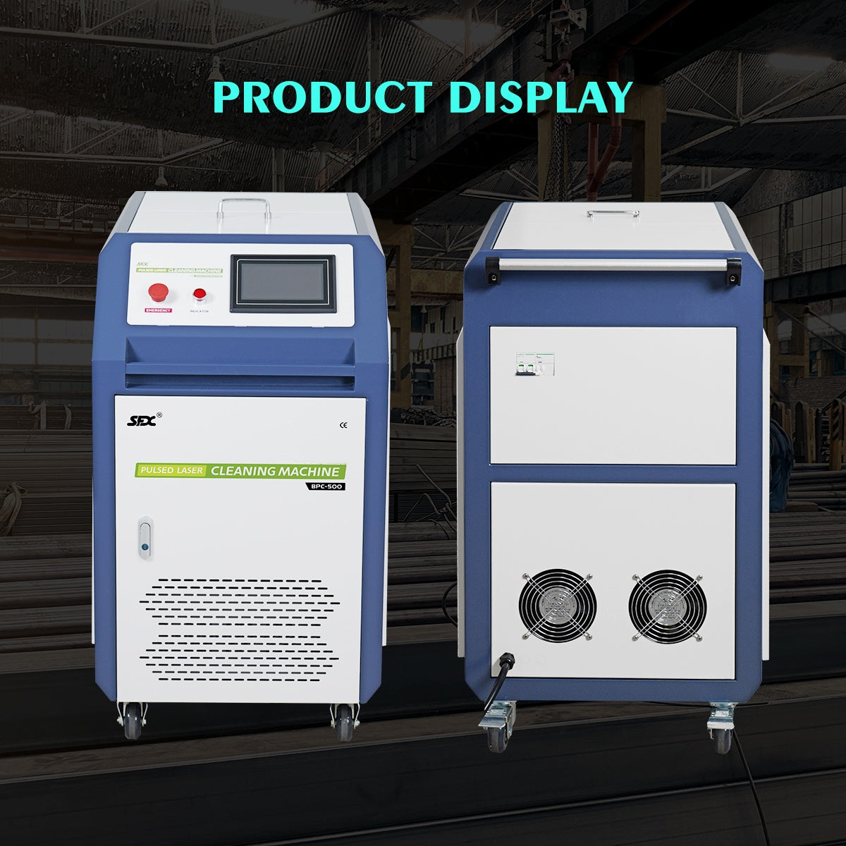 SFX 500W/1000W Handheld Pulsed Laser Cleaning Machine Water Cooling Metal Rust Oxide Painting Graffiti Oil Remover