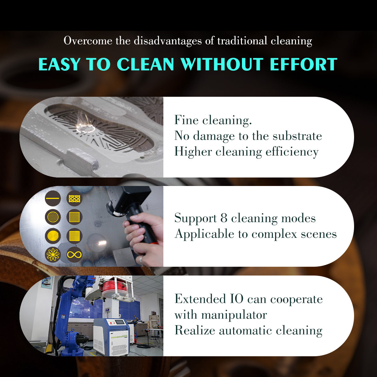 SFX 500W/1000W Handheld Pulsed Laser Cleaning Machine Water Cooling Metal Rust Oxide Painting Graffiti Oil Remover