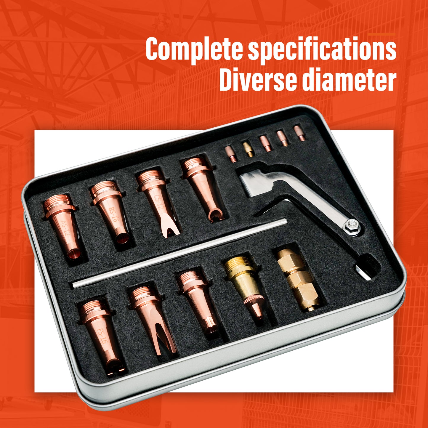 Copper Nozzle Set for SFX Air-Cooled Welding Machine