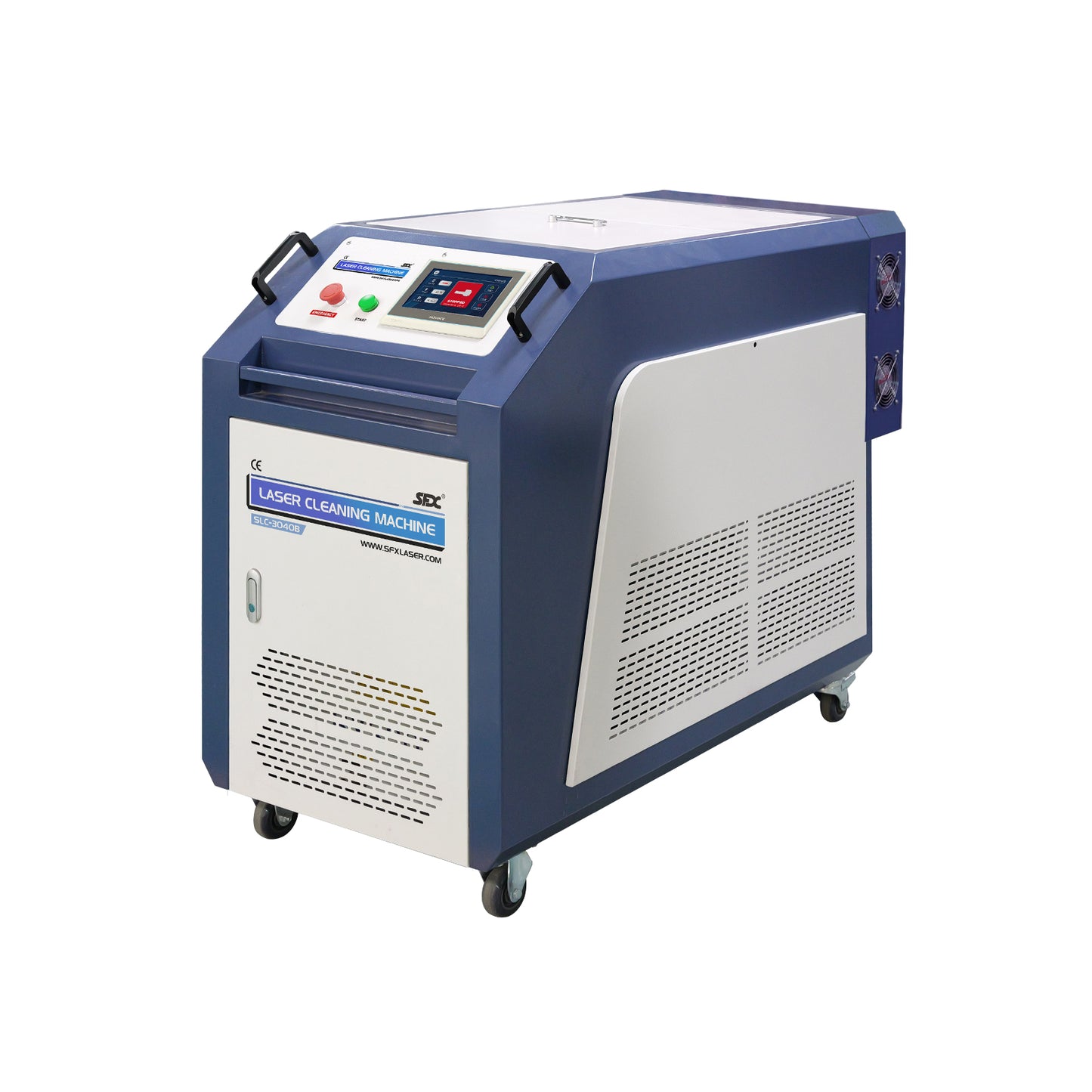SFX 2000W Double-Wobble Gun Head Laser Cleaning Machine Smart Interconnection Metal Rust Oxide Painting Oil Removal 90% New