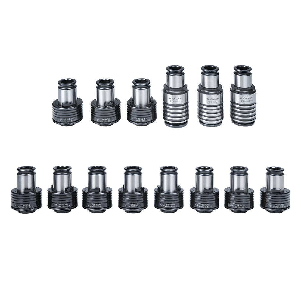 TC820 ANSI Tapping Collets for M36R Tapping Arm Machine Compatible for TC820 Collet Holder,14PCS
